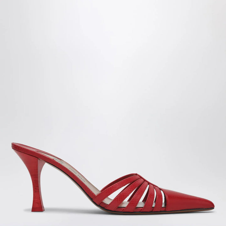 Paris Texas - Red leather mule Nadia Brand Shoes 36 IT
