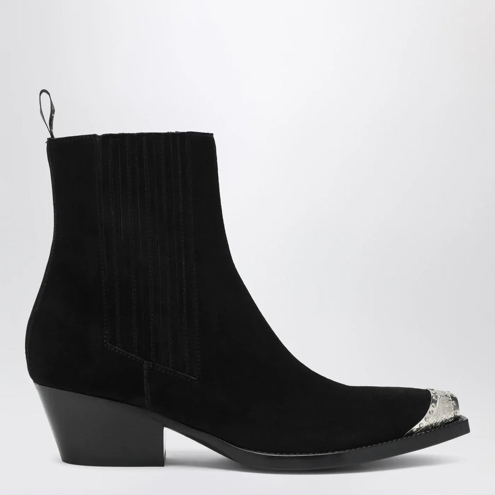 Sartore - Black suede Wax ankle boot Brand Shoes 36,5 IT