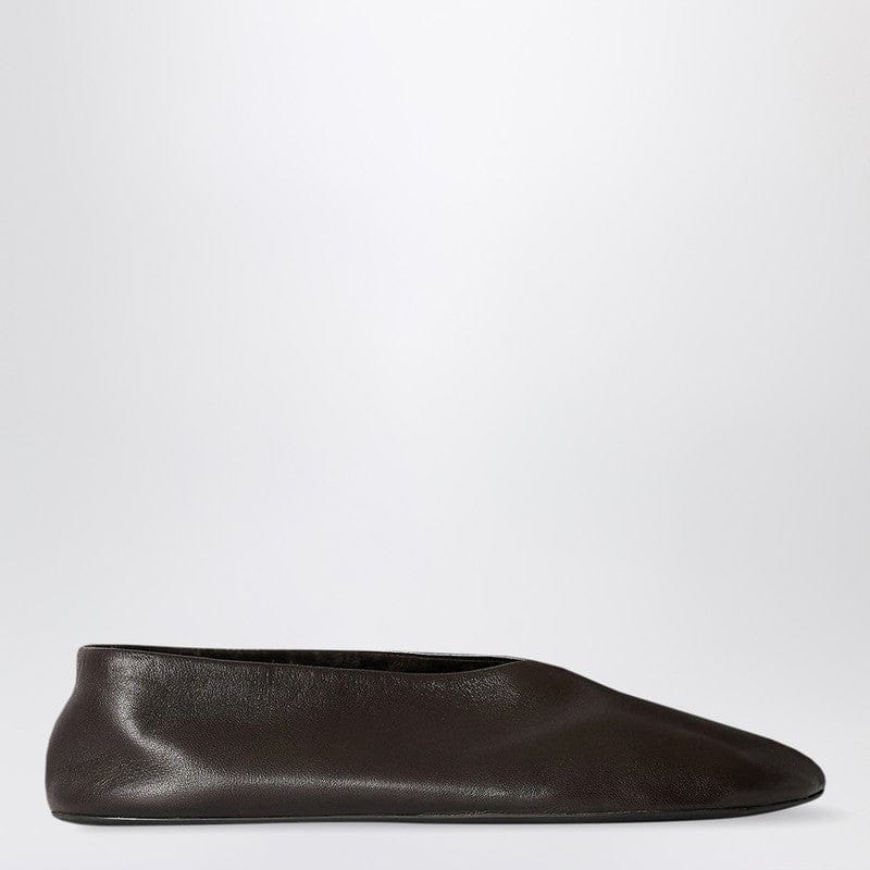 Shoes The Row - Stella slippers brown in leather and shearling - 40 IT Brand