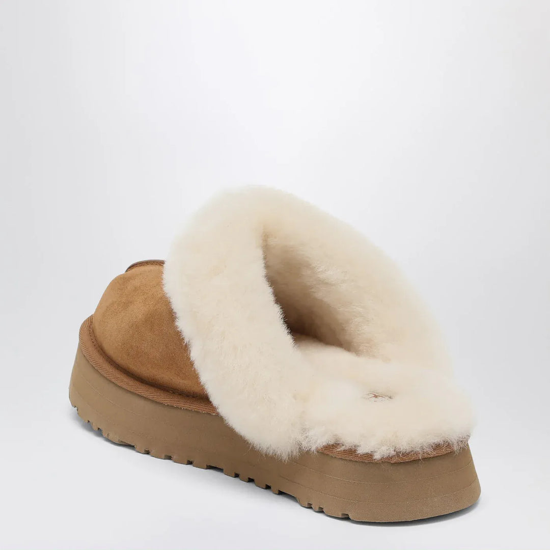 UGG - Disquette slippers in chestnut Brand Shoes