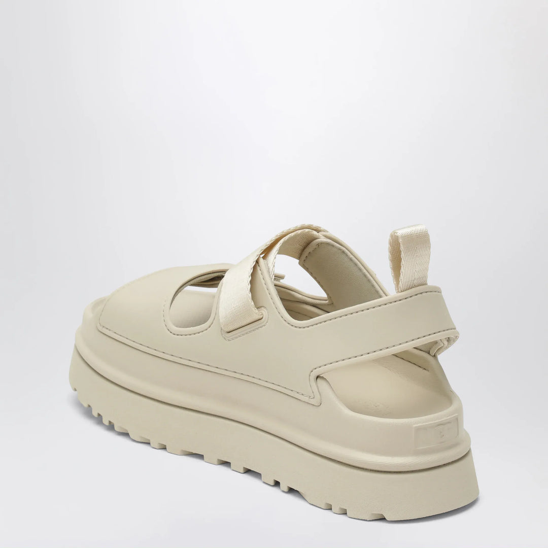 UGG - GoldenGlow platform EVA sandals in Sea Salt Brand Shoes