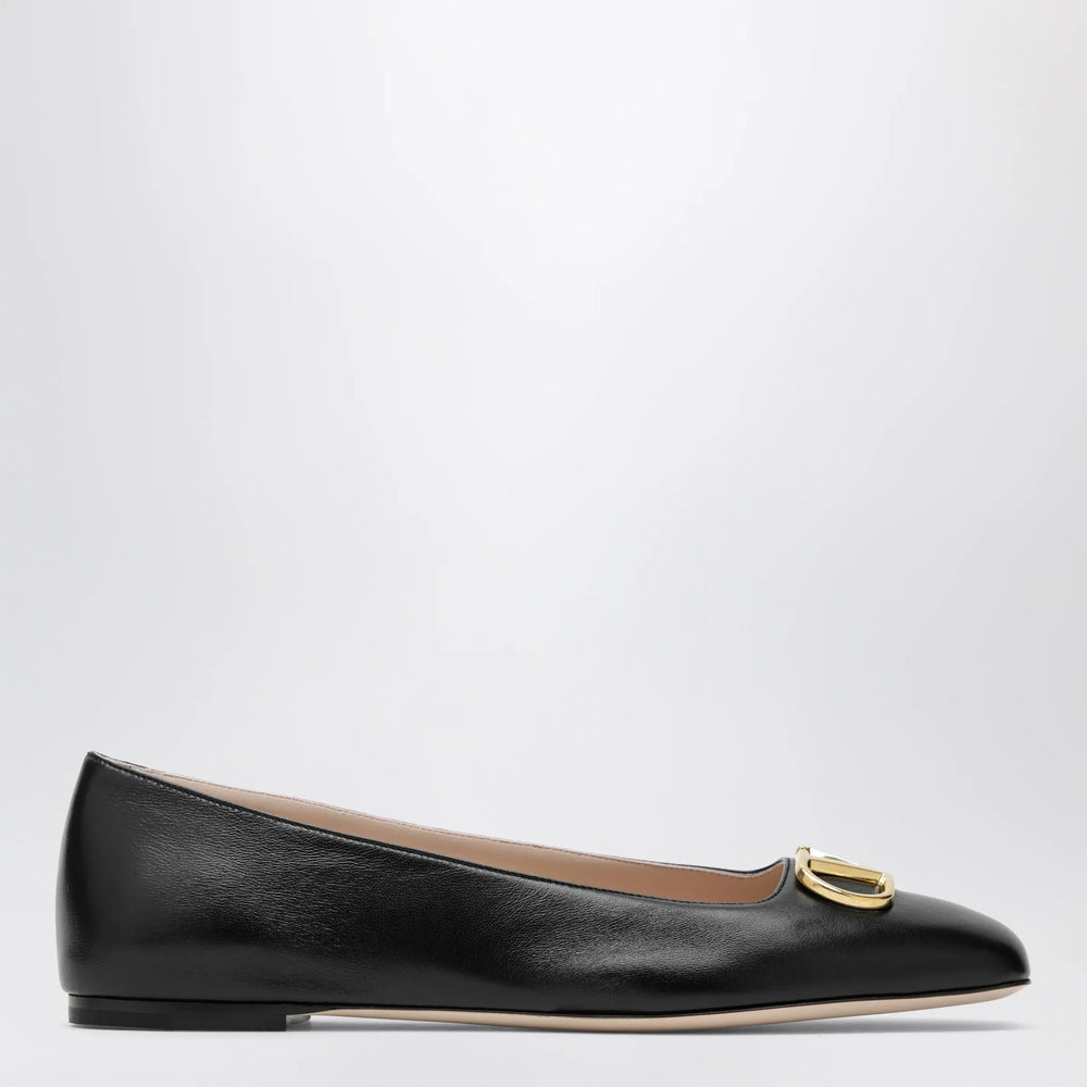 Valentino Garavani - Black VLogo Signature ballerina flats in nappa leather Brand Shoes 36 IT