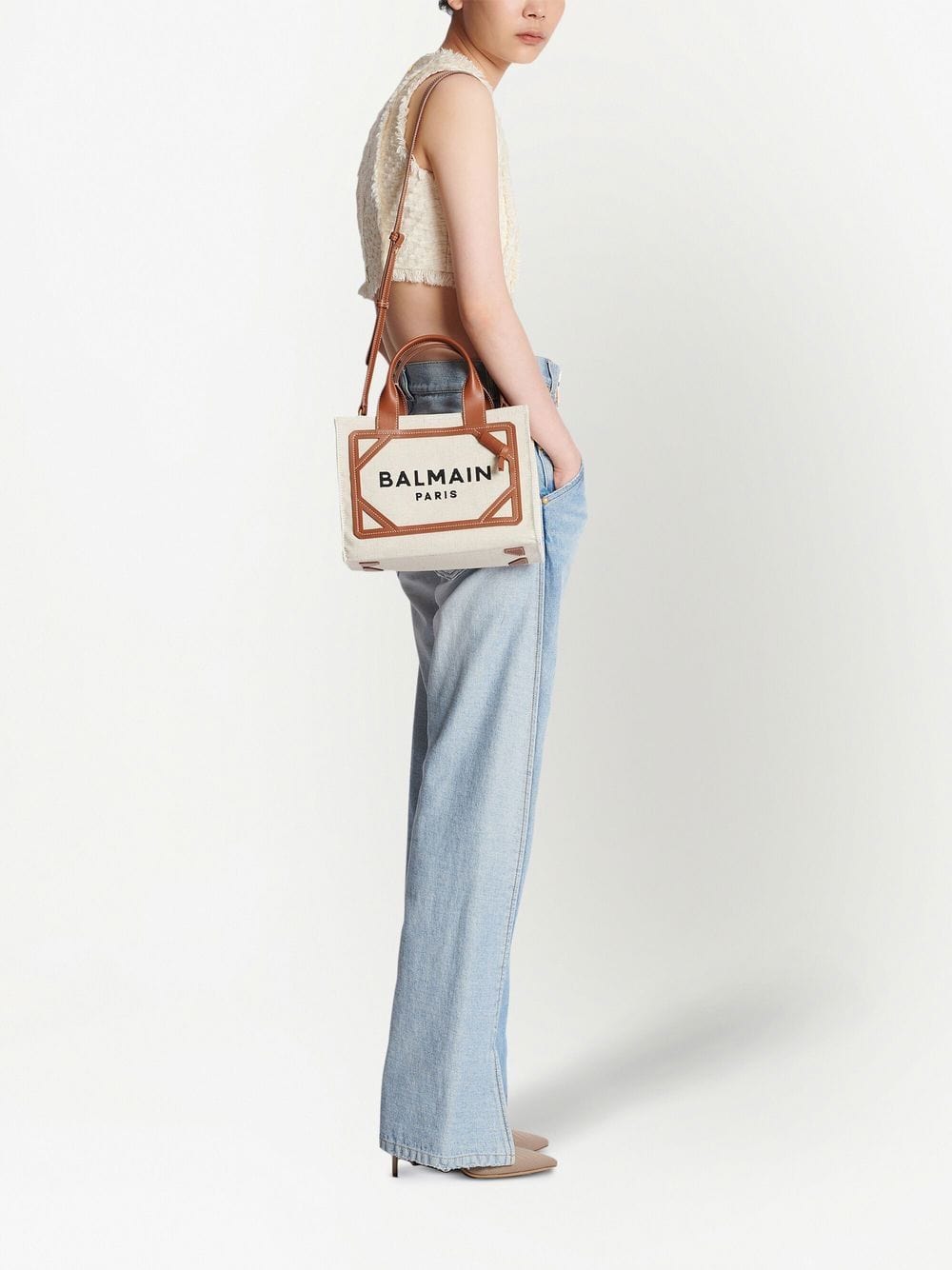 Balmain Shopper UNI Balmain Bag Leather Brown Balmain Bag Leather Brown Brand