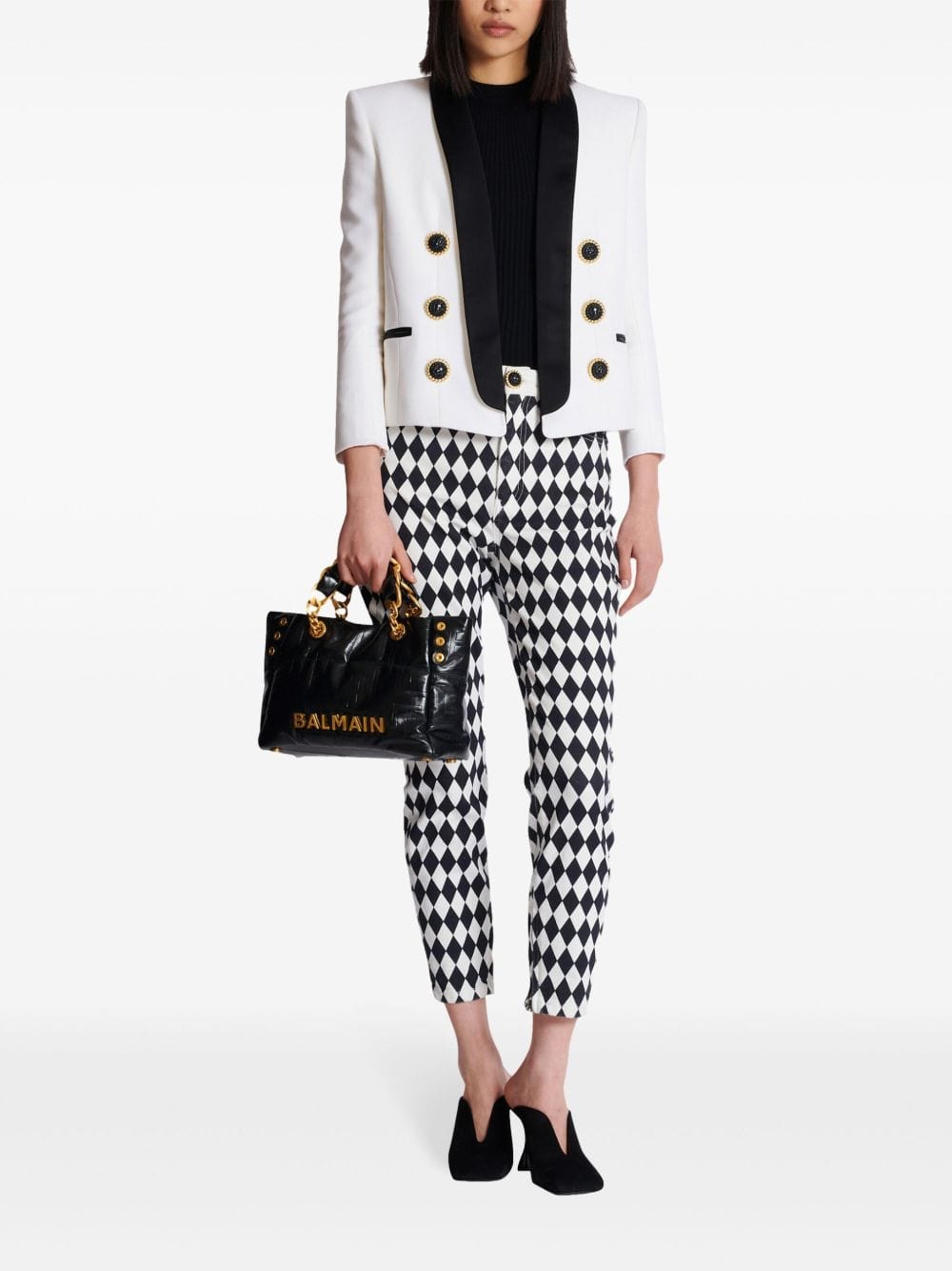 Balmain Shopper UNI Balmain Shopper Bag Black Balmain Shopper Bag Black Brand