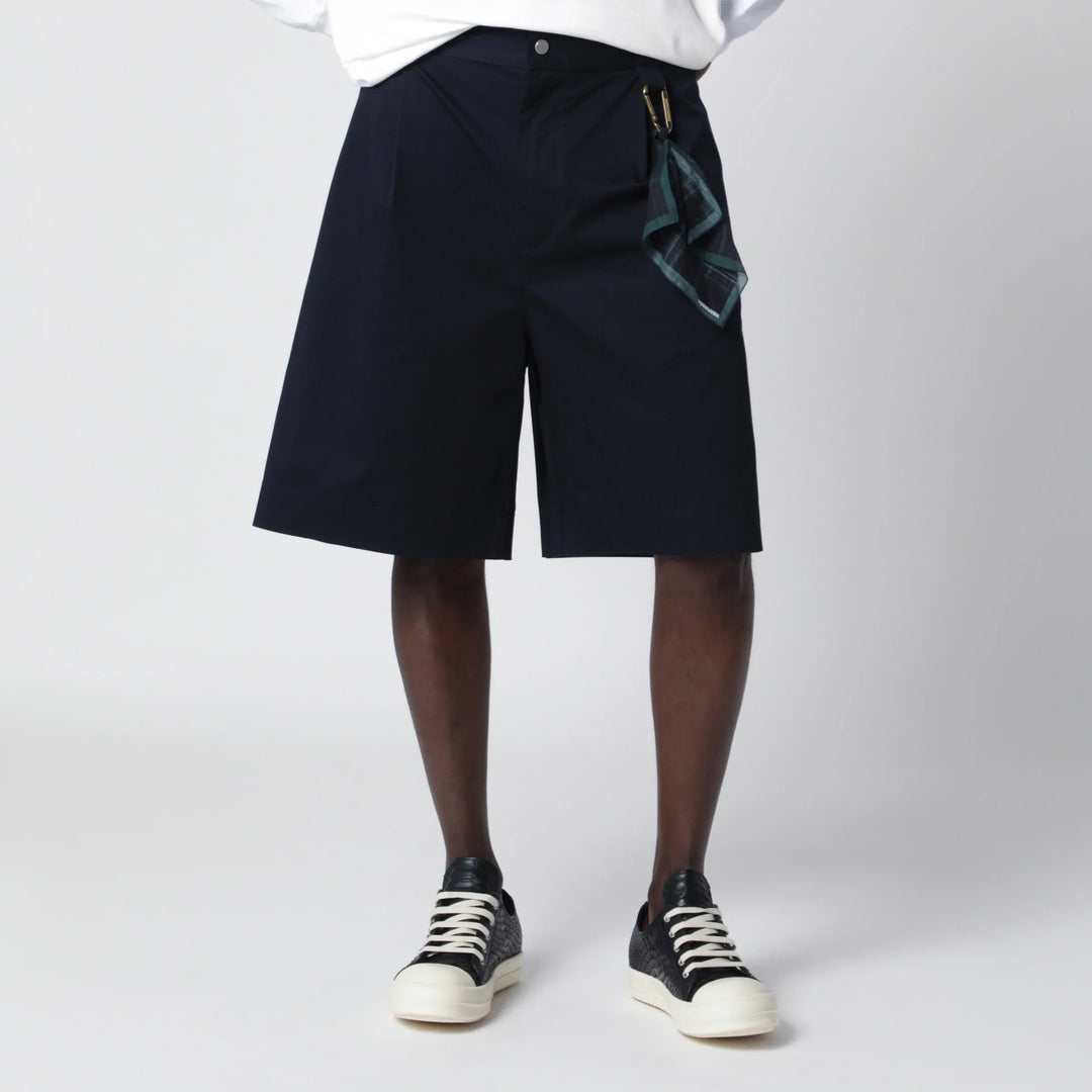 DARKPARK - Denis navy blue cotton bermuda shorts Brand Shorts 46 IT