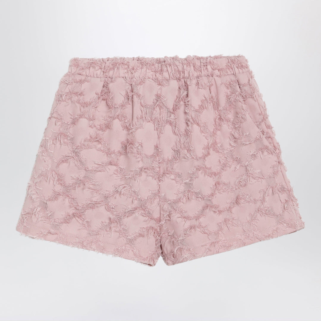 Shorts Douuod - Pink patterned shorts with fringes Brand