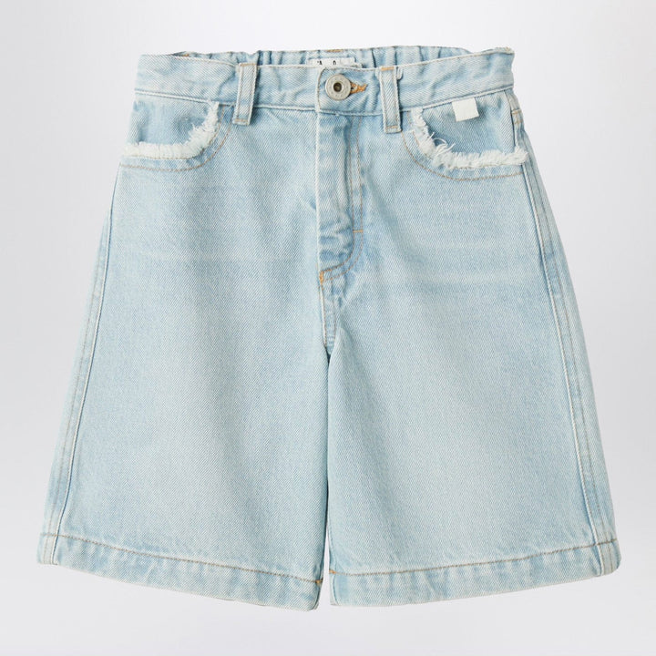 Shorts 4A Il Gufo - Light blue denim Bermuda Brand