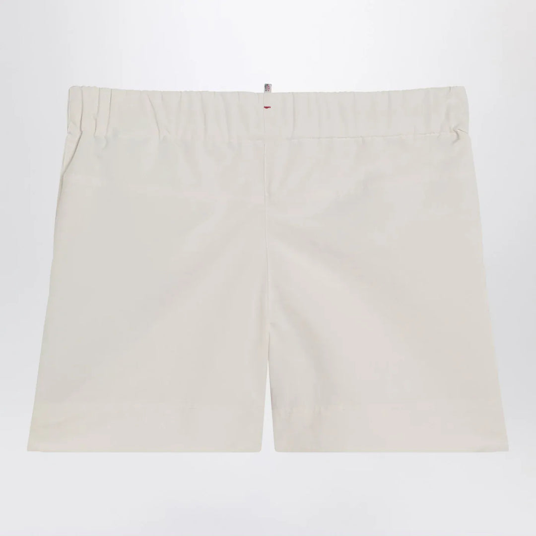 Moncler Grenoble - Beige technical froissé Shorts Brand Shorts