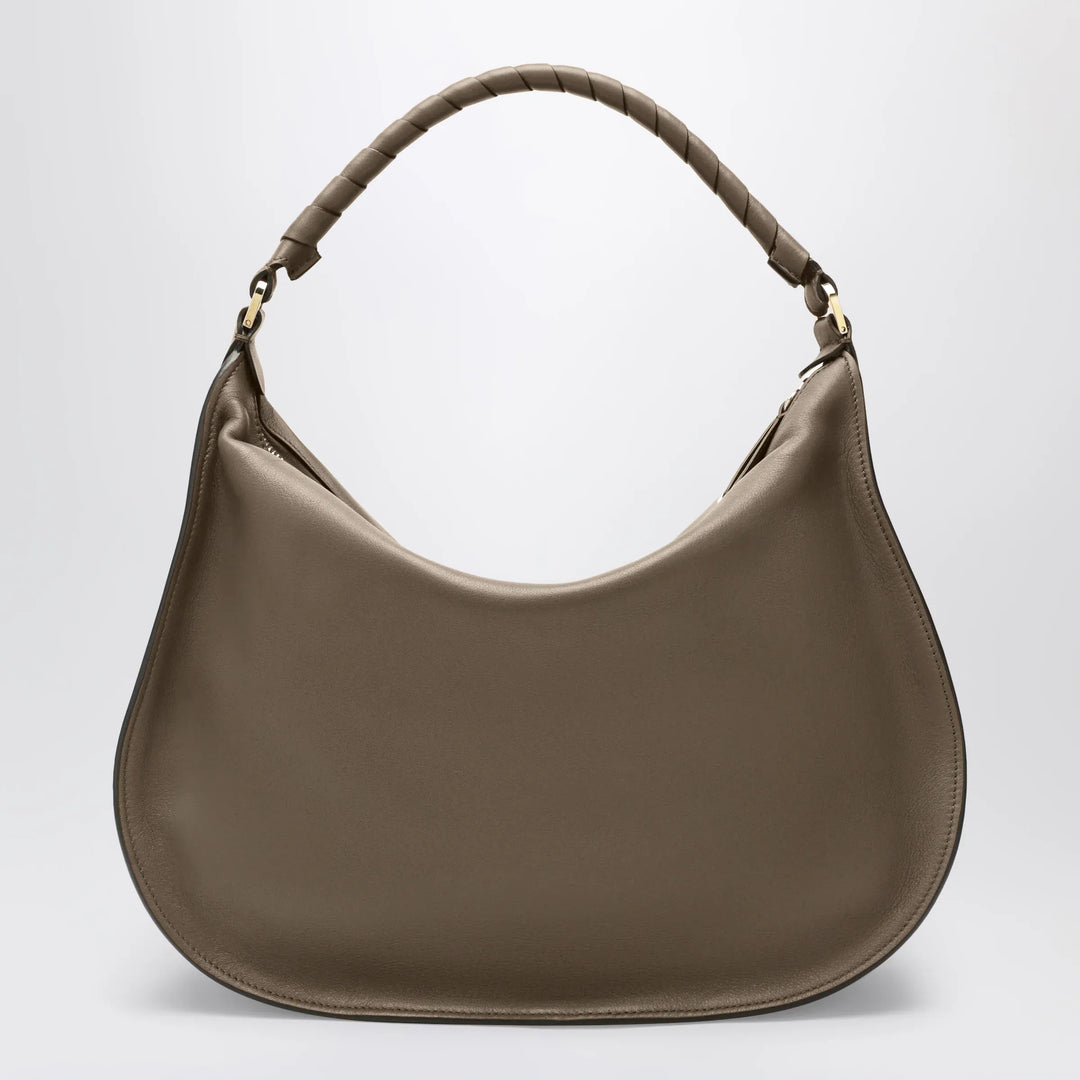 Chloé - Taupe Marcie shoulder bag in leather Brand Shoulder Bag U