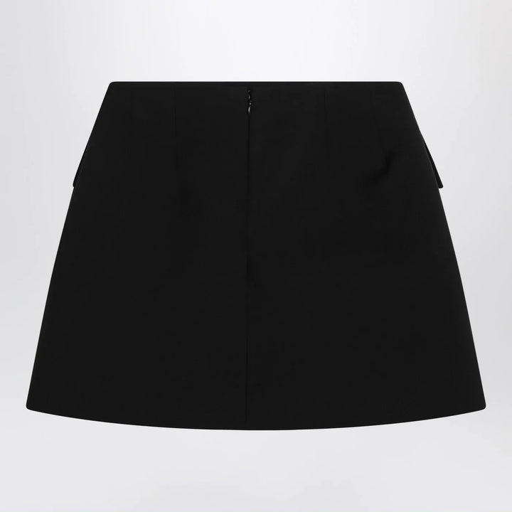 Alexander McQueen - Black wool mini skirt Brand Skirts 42  IT