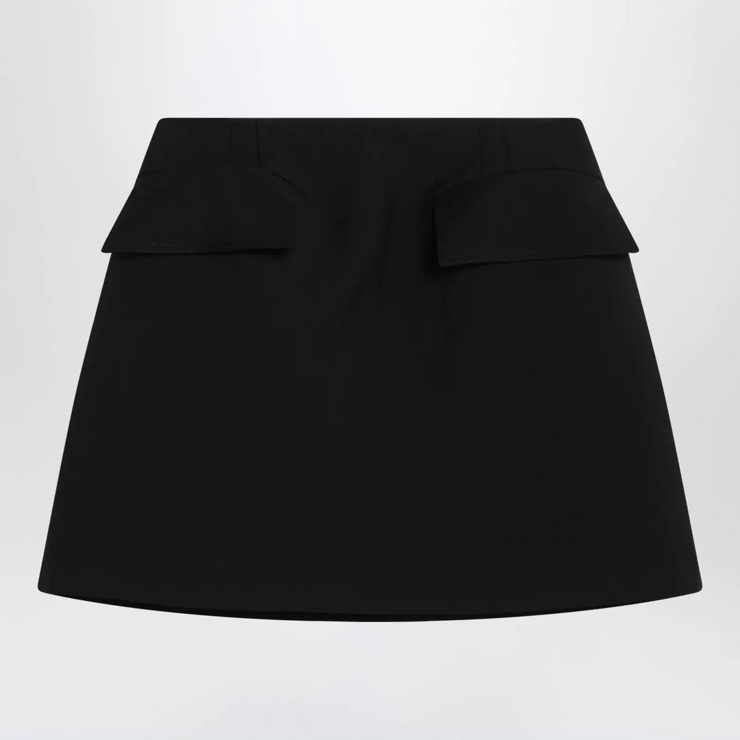 Alexander McQueen - Black wool mini skirt Brand Skirts 42  IT