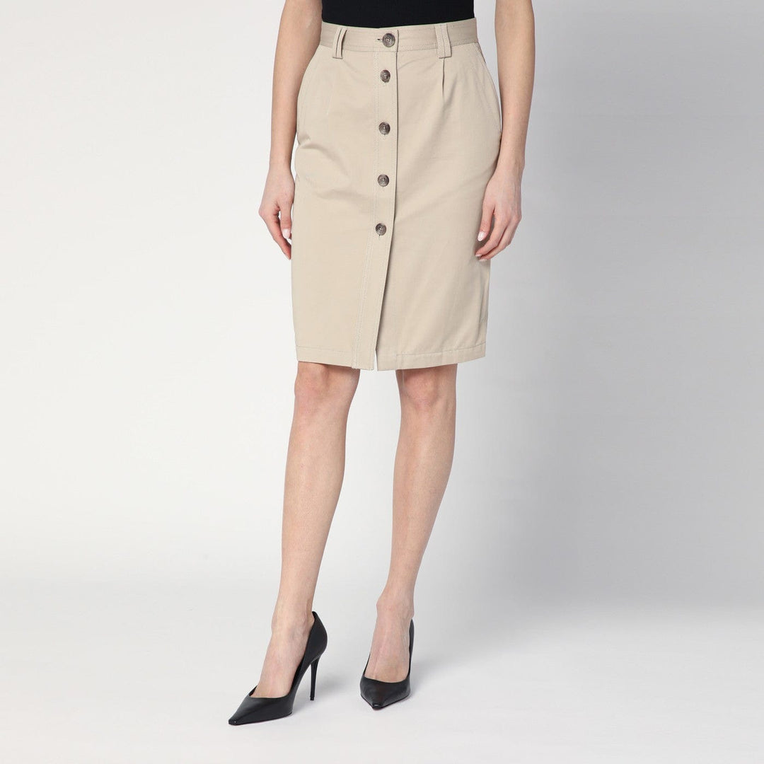 Skirts Beige buttoned pencil skirt Brand