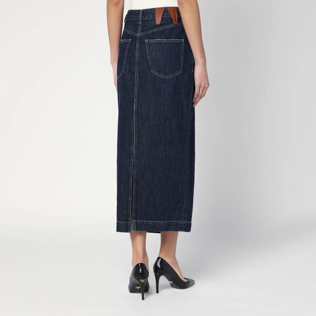 DARKPARK - Dark blue Erika denim skirt Brand Skirts