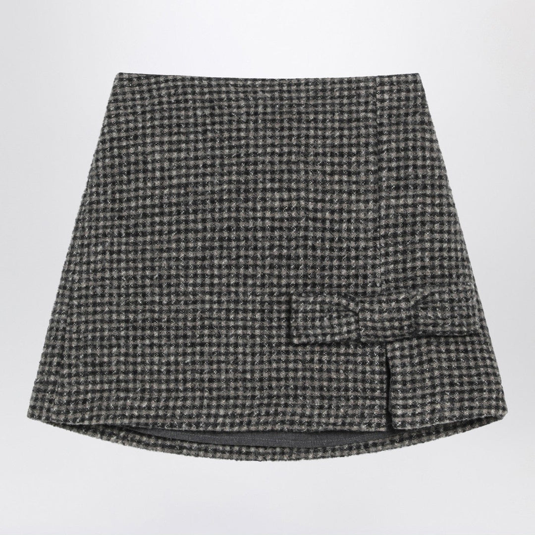 Skirts Douuod - Ebony/beige checked wool Nicaragua skirt Brand