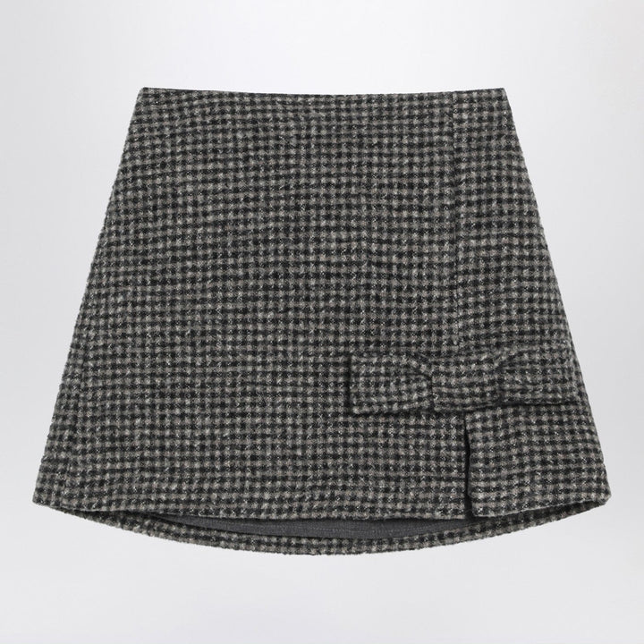 Skirts Douuod - Ebony/beige checked wool Nicaragua skirt Brand