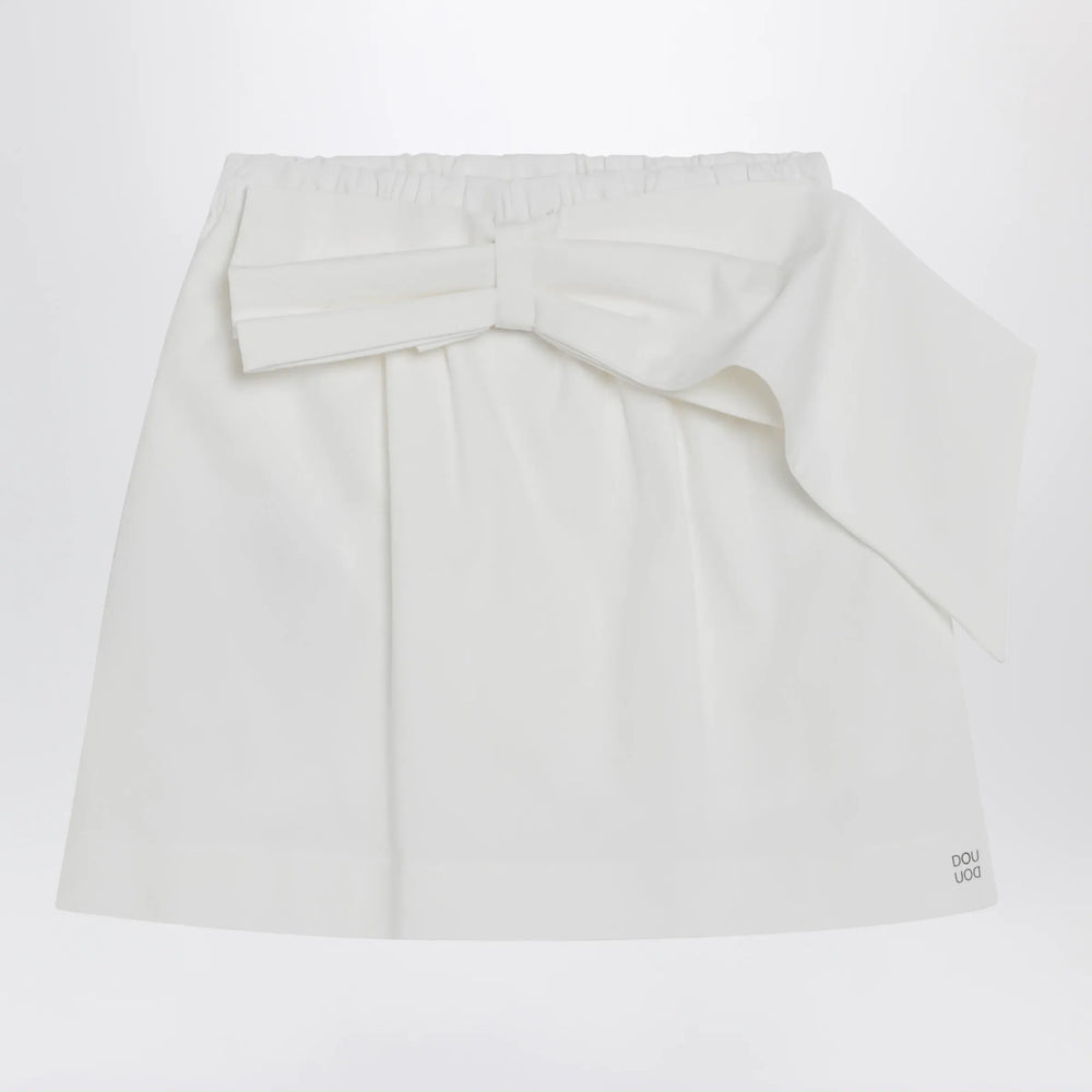 Douuod - Ivory cotton mini skirt Brand Skirts 8