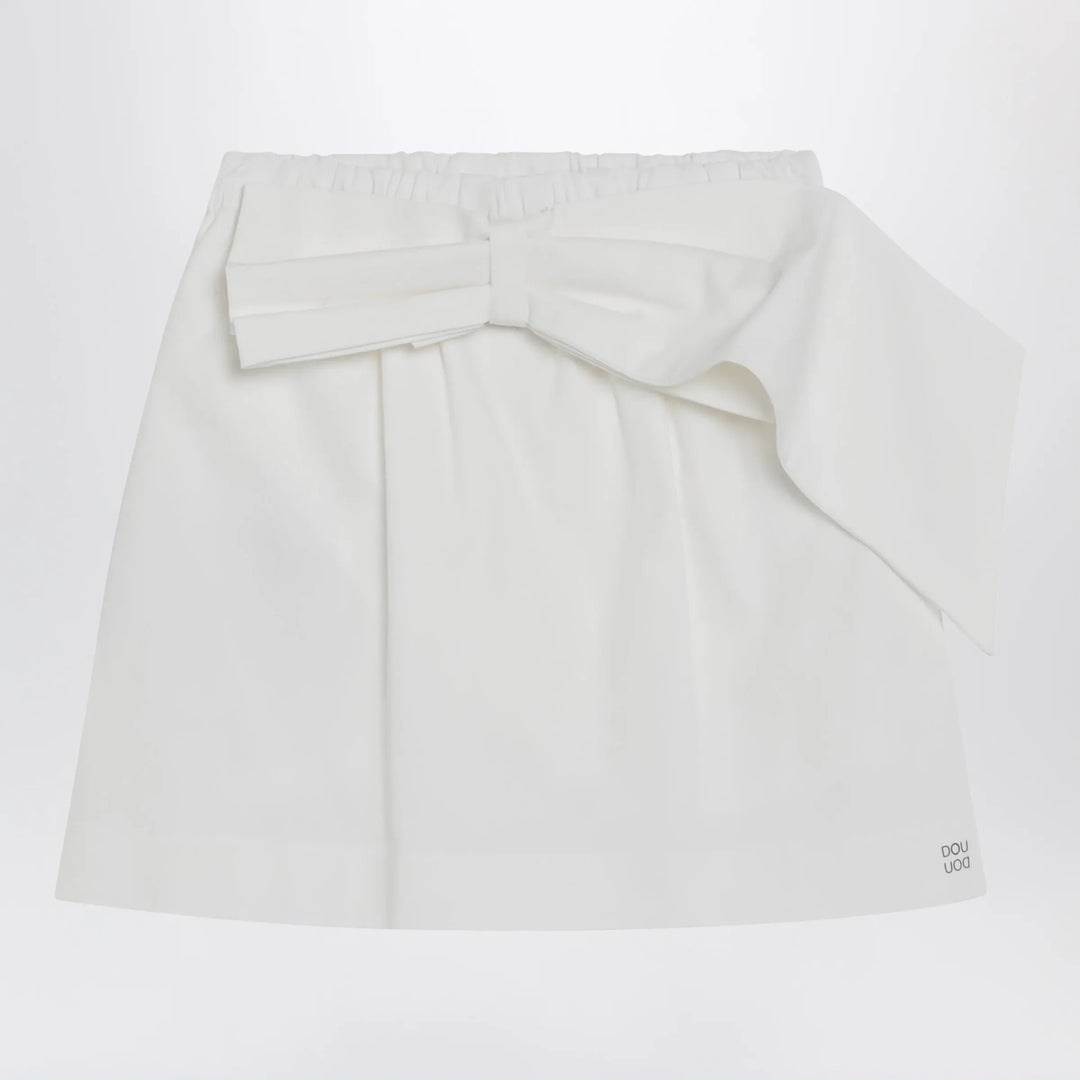 Douuod - Ivory cotton mini skirt Brand Skirts 8