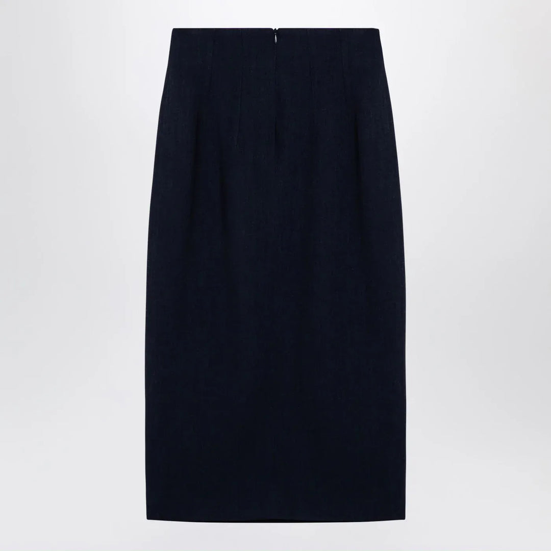 Margaux Lönnberg - Navy blue wool-blend Marlo skirt Brand Skirts 34  FR