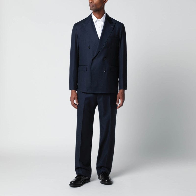 Suits Tagliatore - Blue wool double-breasted suit - 46 IT Brand