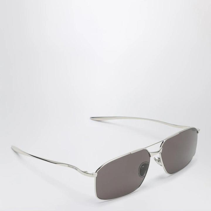 Balenciaga - Rectangular Silver/Black sunglasses Brand Sunglasses TU