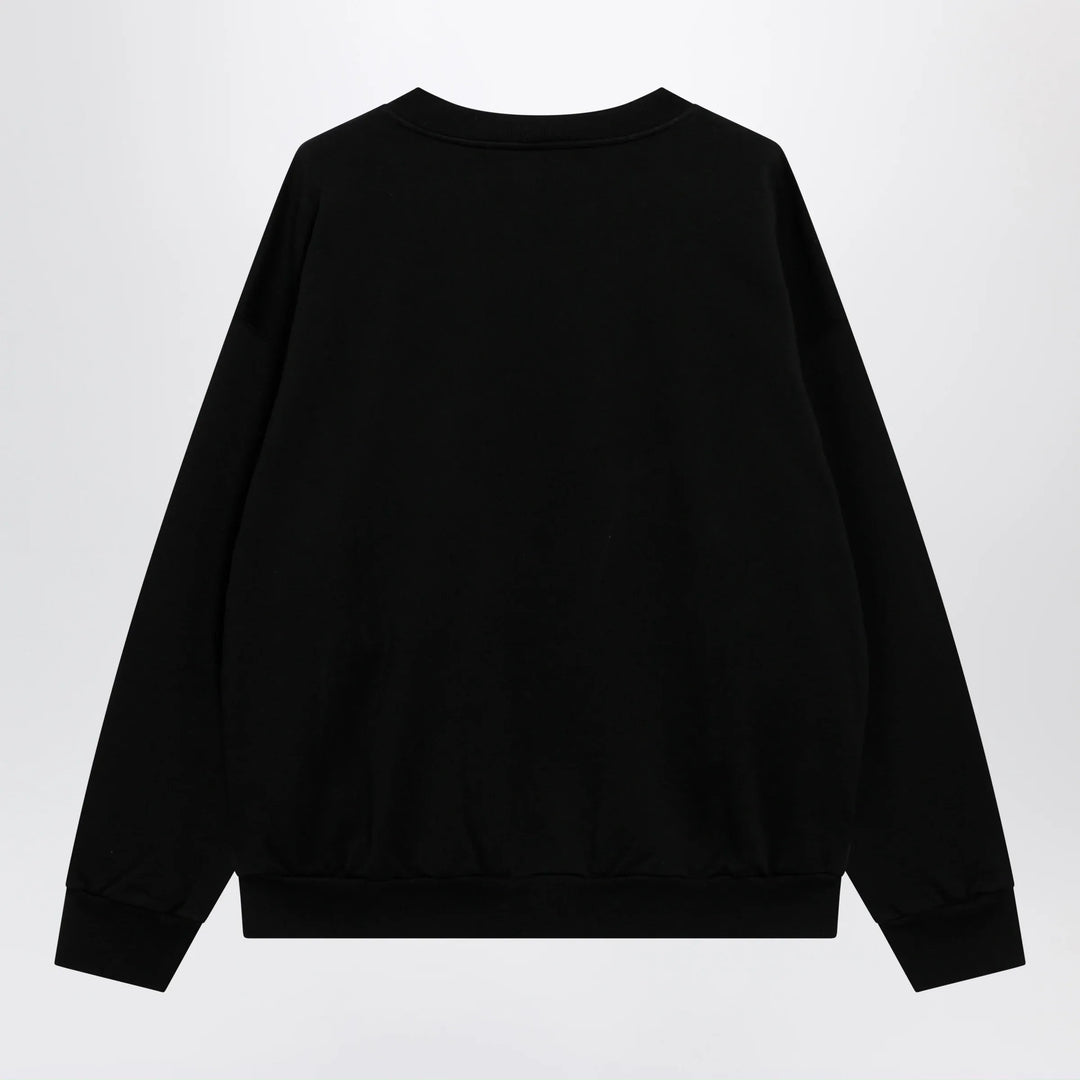 Balenciaga - Black sweatshirt with logo print Brand Sweatshirt