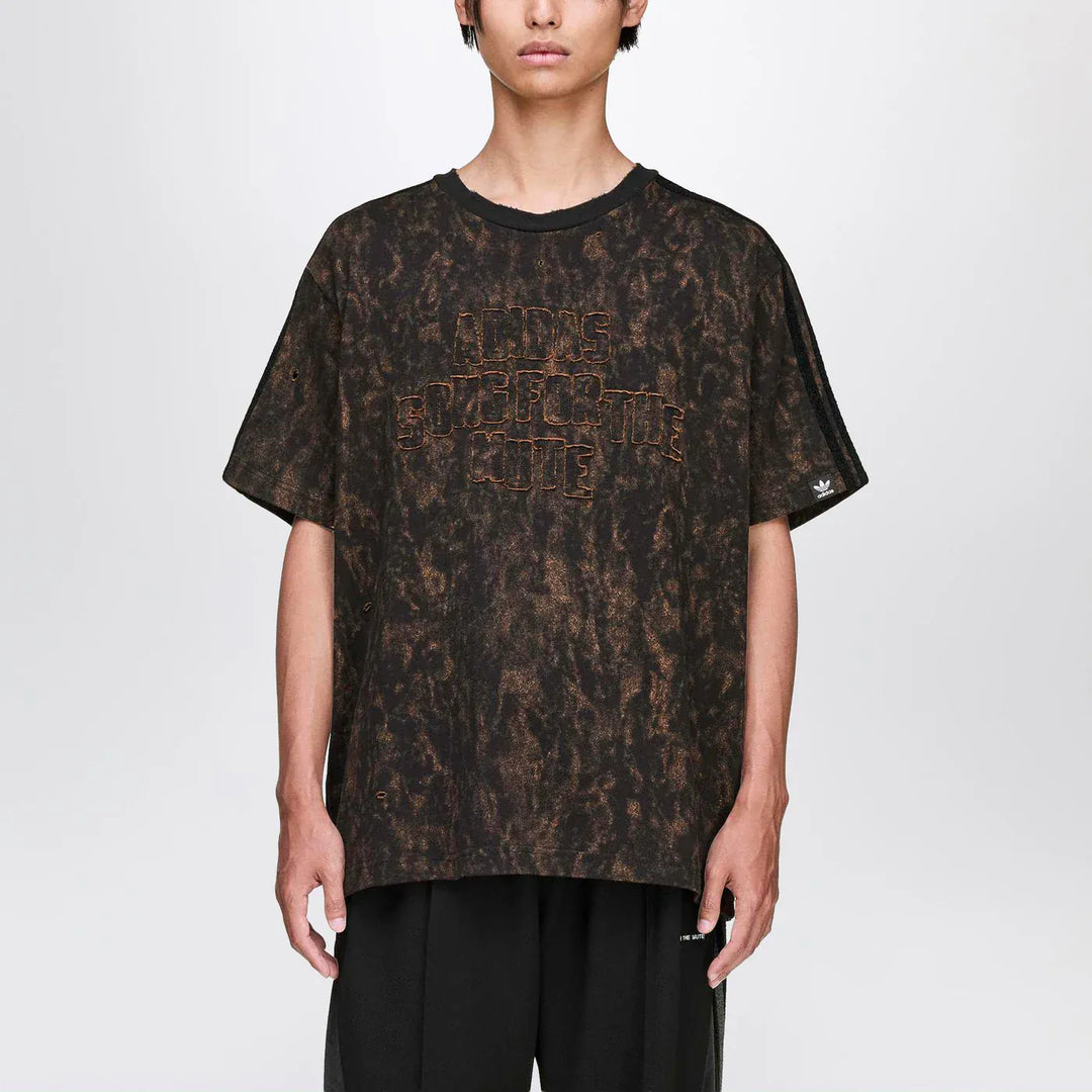 adidas Statement - T-shirt Song For The Mute ADI006 Black/Wild Brown Brand T-Shirts L