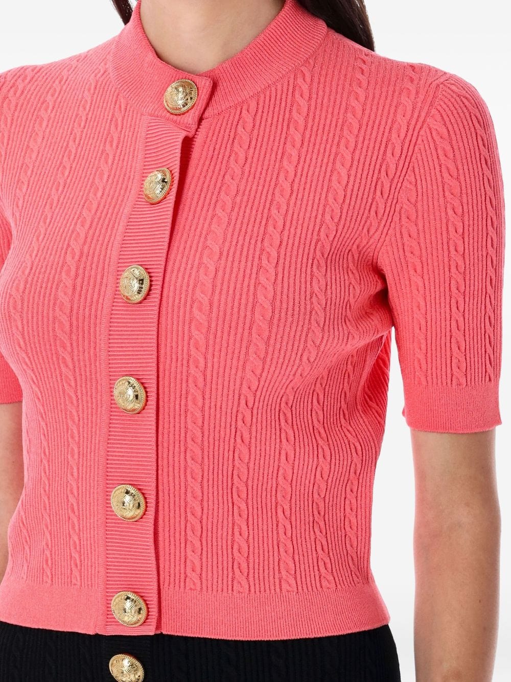 Balmain Topwear Balmain Sweaters Orange Balmain Sweaters Orange Brand