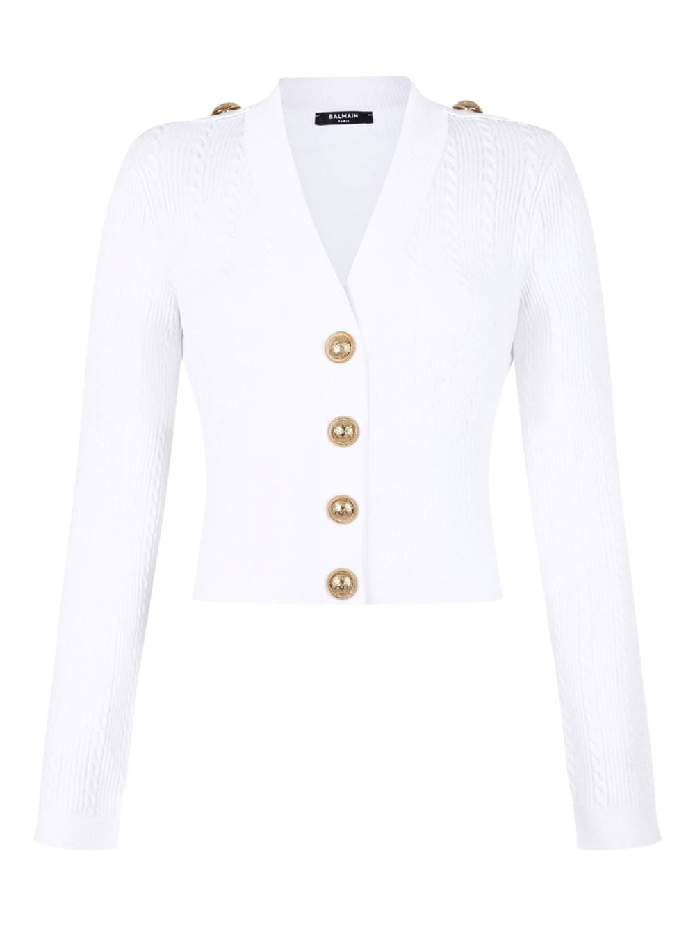 Balmain Topwear Balmain Sweaters White Balmain Sweaters White Brand