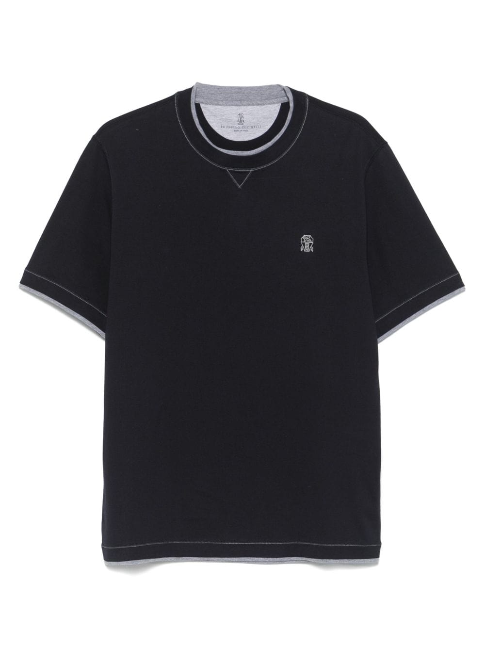 Brunello Cucinelli Topwear Brunello Cucinelli T-shirts and Polos Blue Brunello Cucinelli T-shirts and Polos Blue Brand
