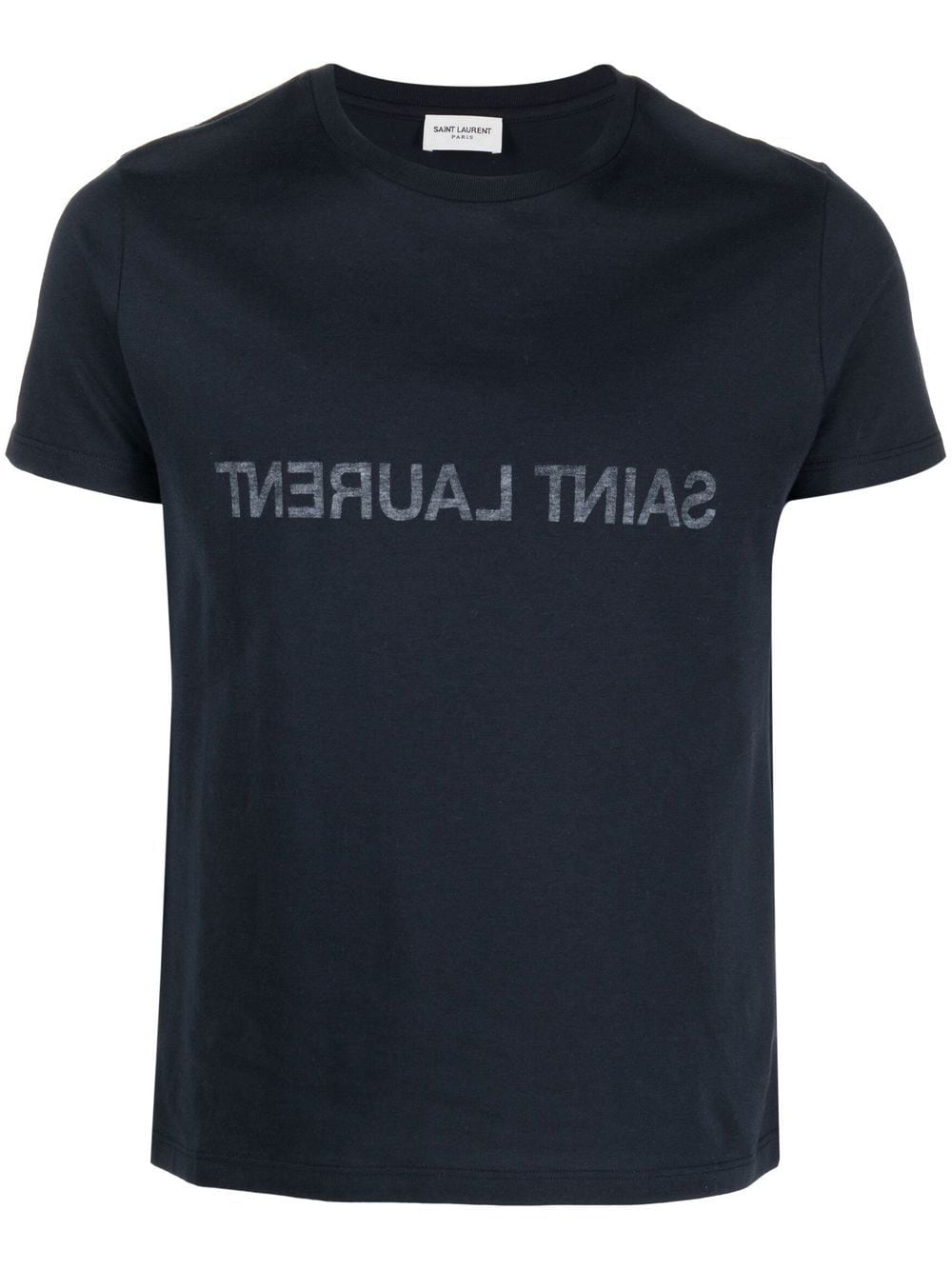 Saint Laurent Topwear L Saint Laurent Reverse logo-print cotton T-shirt Saint Laurent Reverse logo-print cotton T-shirt Brand