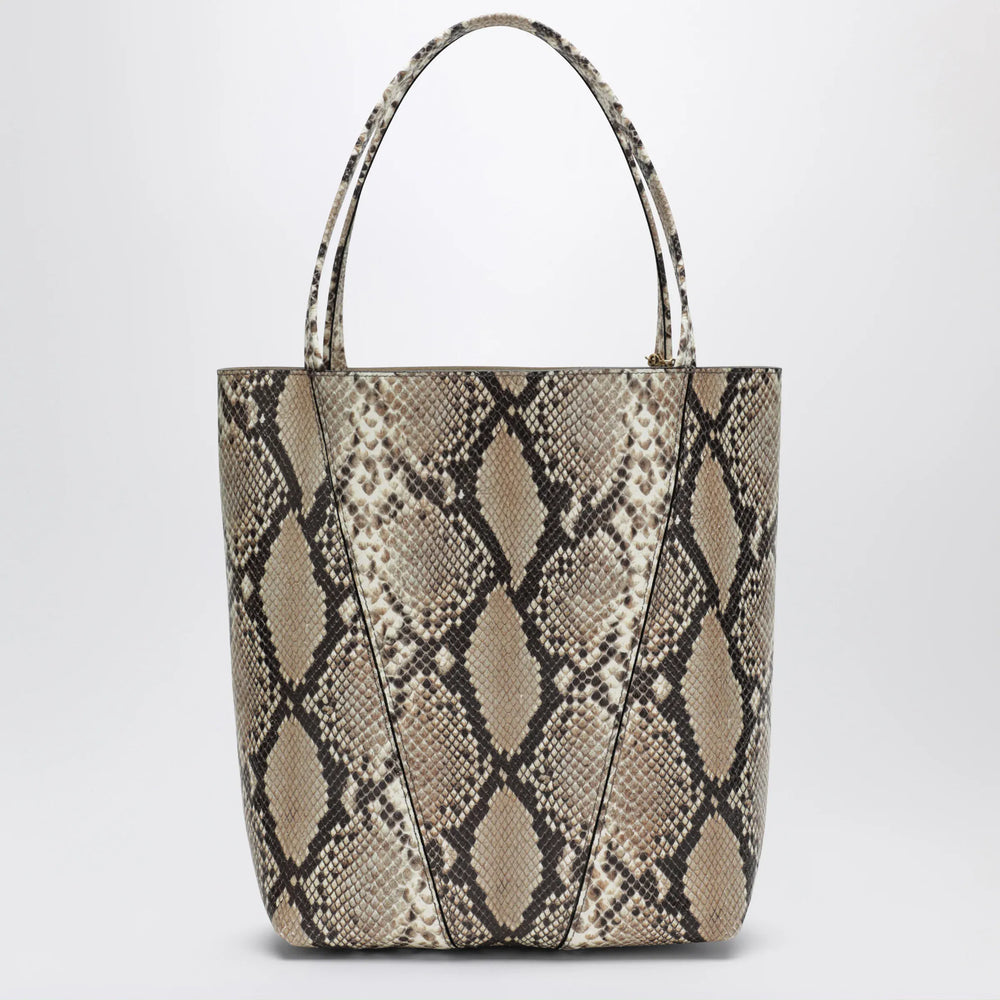 Chloé - Large Chloé Spin tote bag in python-effect leather Brand Tote Bag U