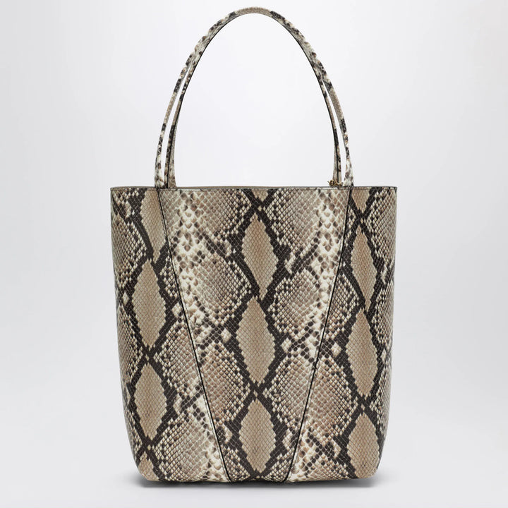 Chloé - Large Chloé Spin tote bag in python-effect leather Brand Tote Bag U