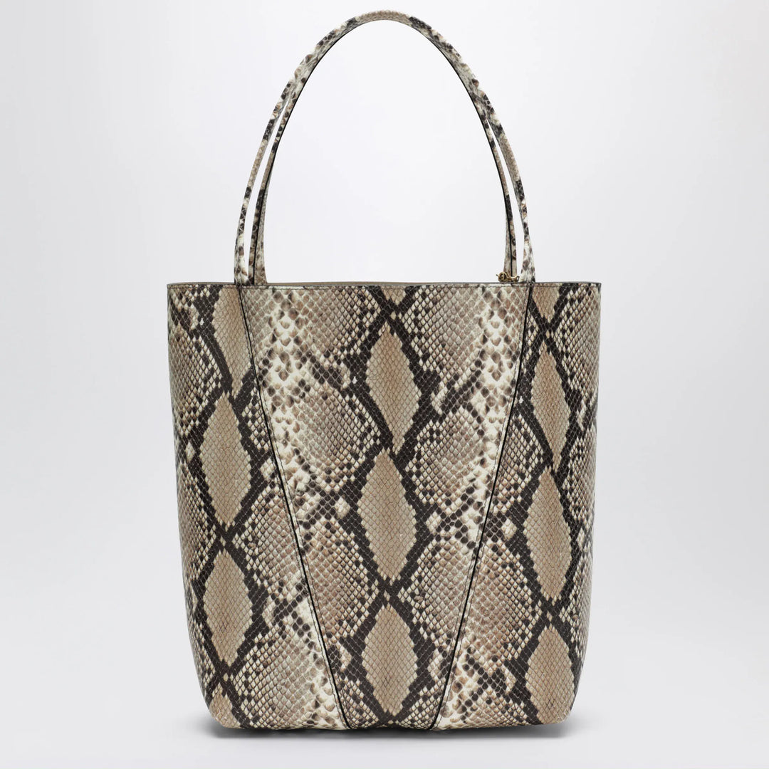 Chloé - Large Chloé Spin tote bag in python-effect leather Brand Tote Bag U
