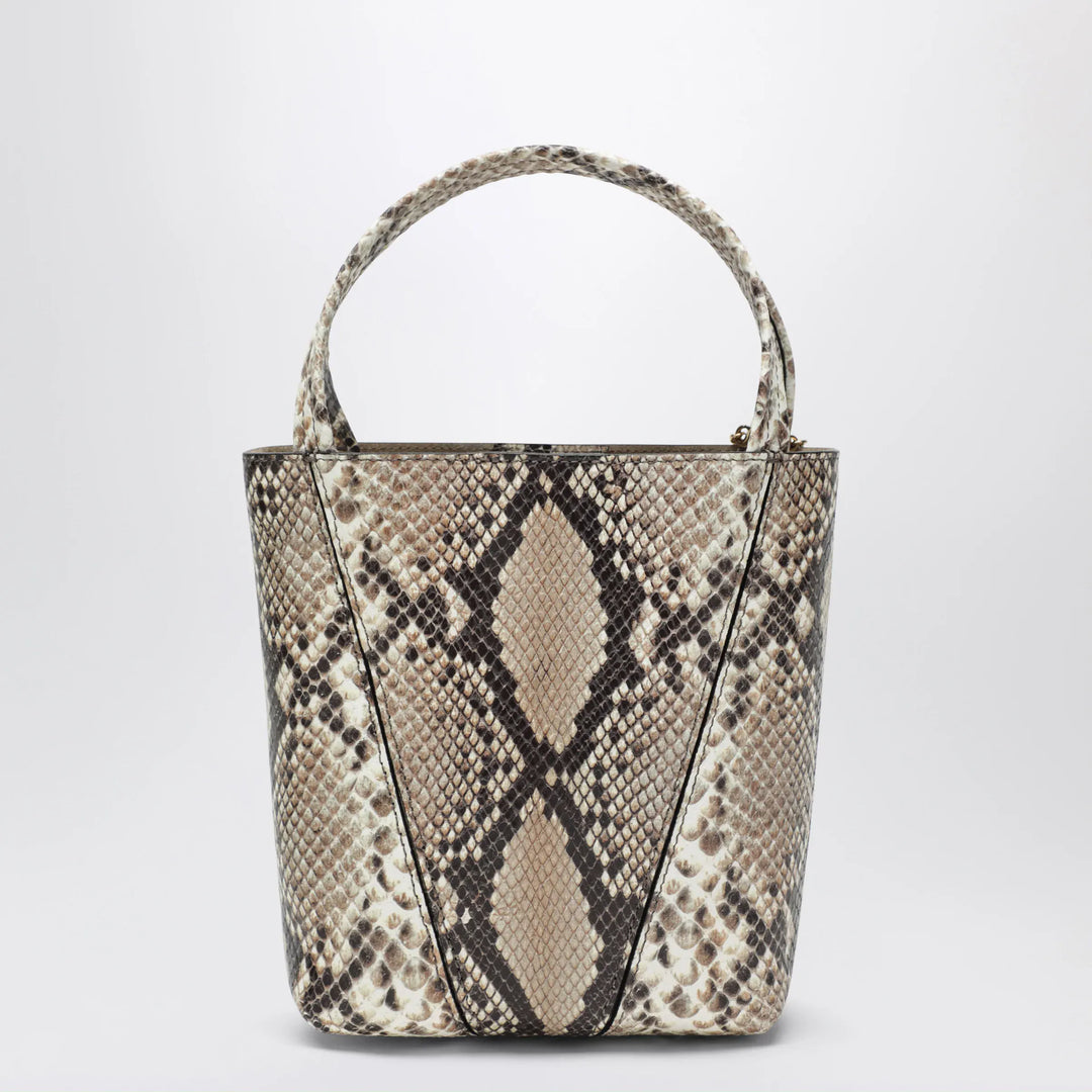 Chloé - Small Chloé Spin tote bag in python-effect leather Brand Tote Bag U