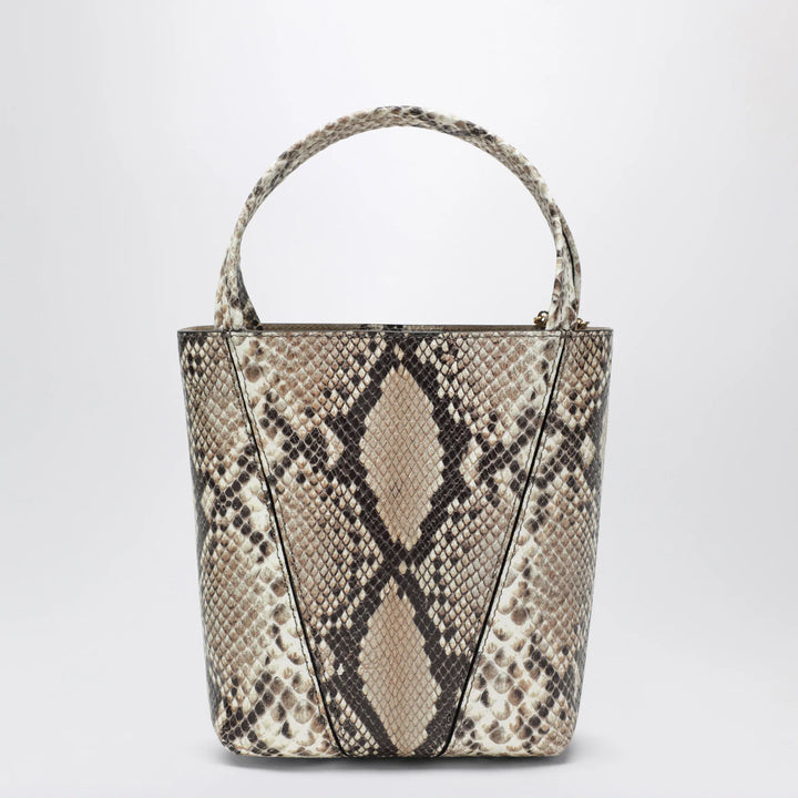 Chloé - Small Chloé Spin tote bag in python-effect leather Brand Tote Bag U