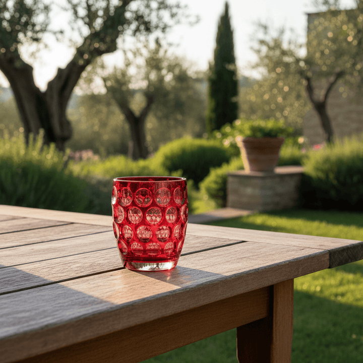 Mario Luca Giusti Lente Short Tumbler Red Brand Tumblers