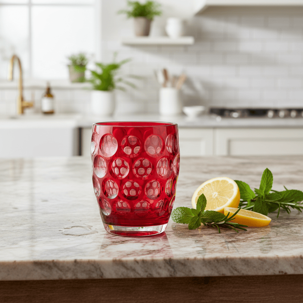 Mario Luca Giusti Lente Short Tumbler Red Brand Tumblers