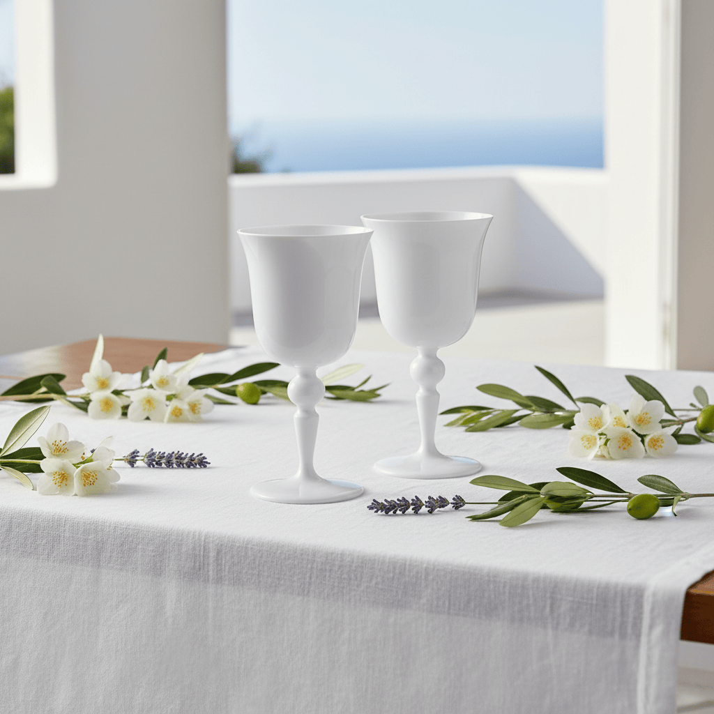 Mario Luca Giusti Saint Moritz Set White 6pcs Brand Tumblers
