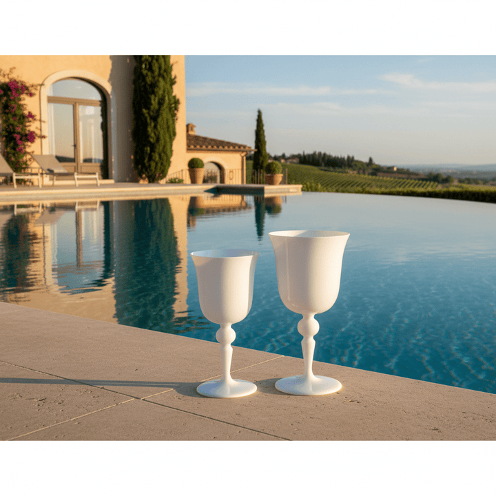 Mario Luca Giusti Saint Moritz Set White 6pcs Brand Tumblers