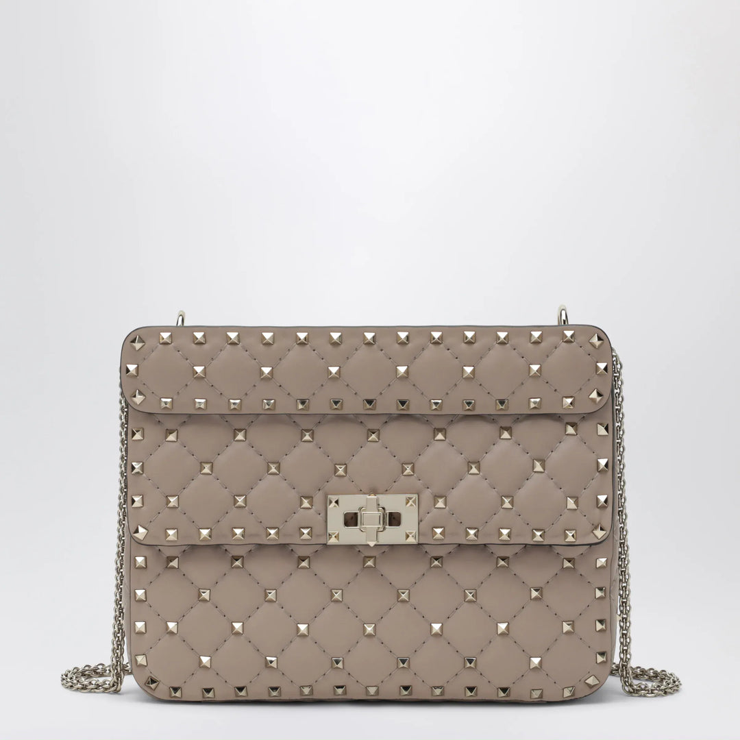 Valentino Garavani - Medium Rockstud Spike bag in powder pink nappa leather Brand U