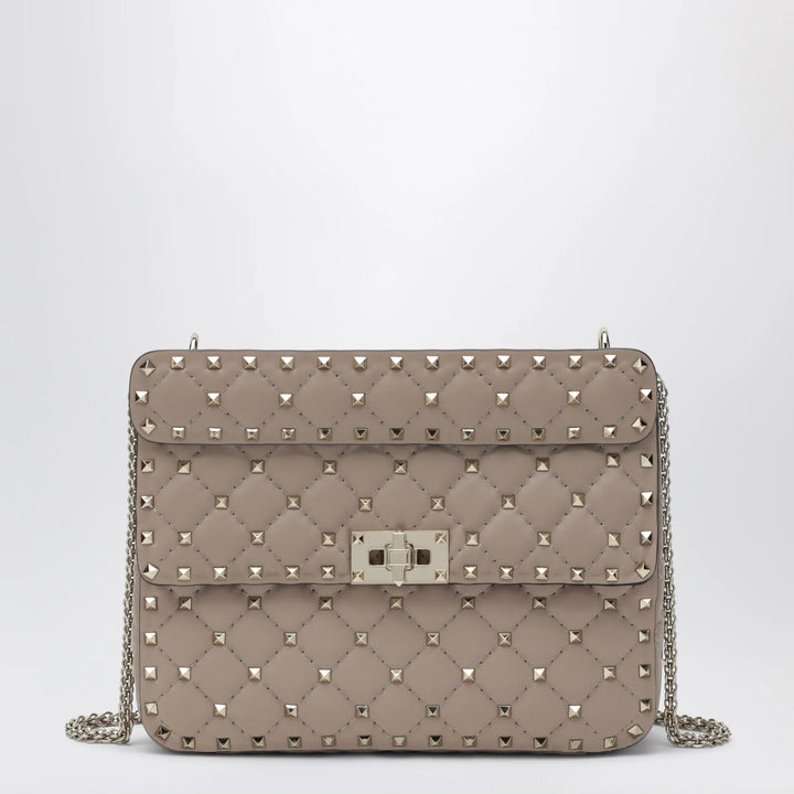 Valentino Garavani - Medium Rockstud Spike bag in powder pink nappa leather Brand U