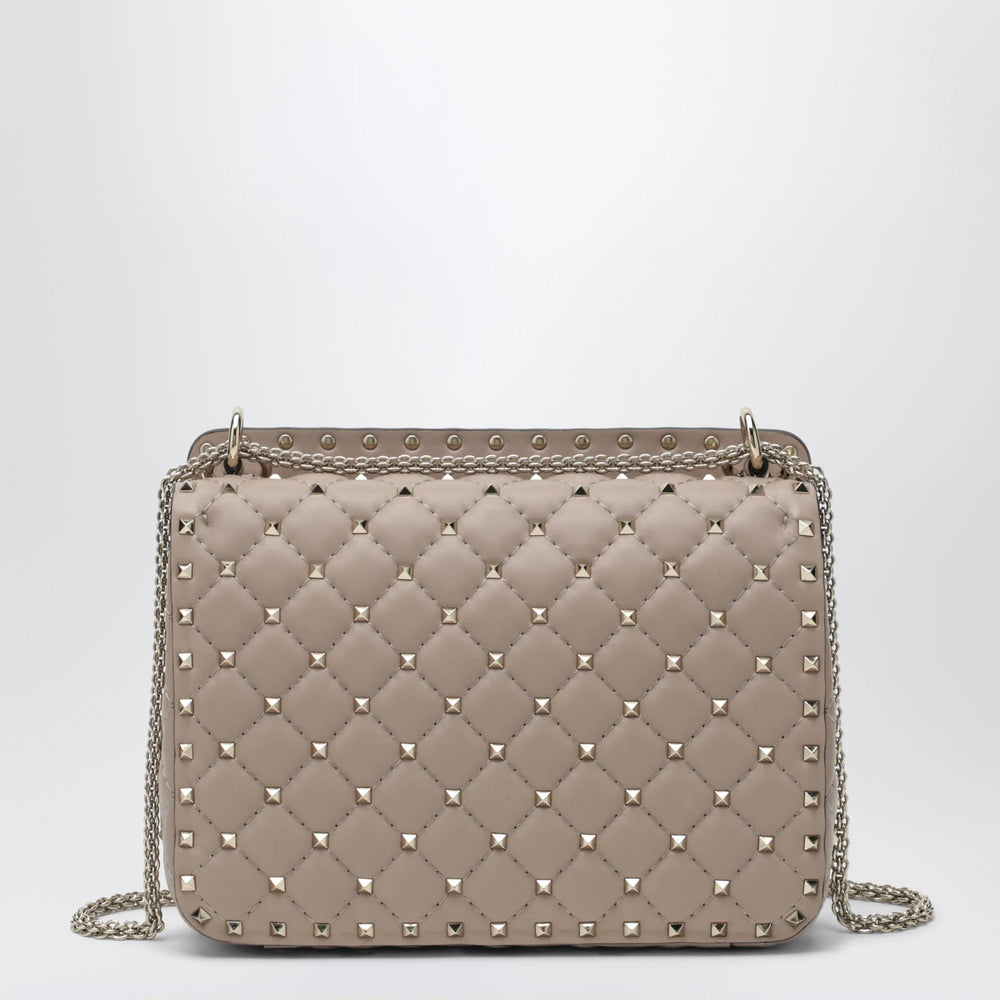 Valentino Garavani - Medium Rockstud Spike bag in powder pink nappa leather Brand U