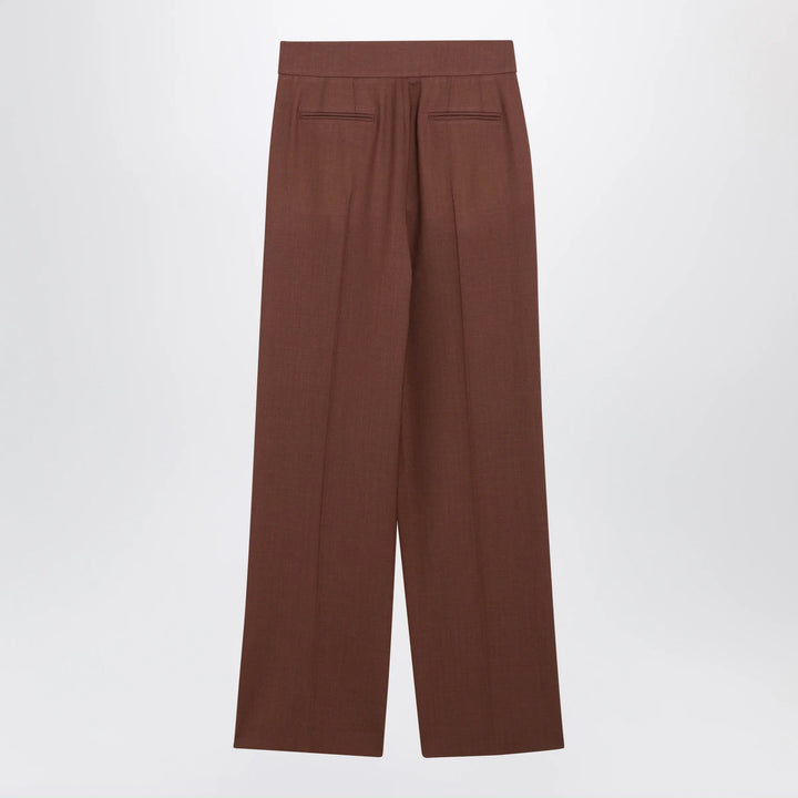 Valentino - Light Brown Wool Trousers Brand