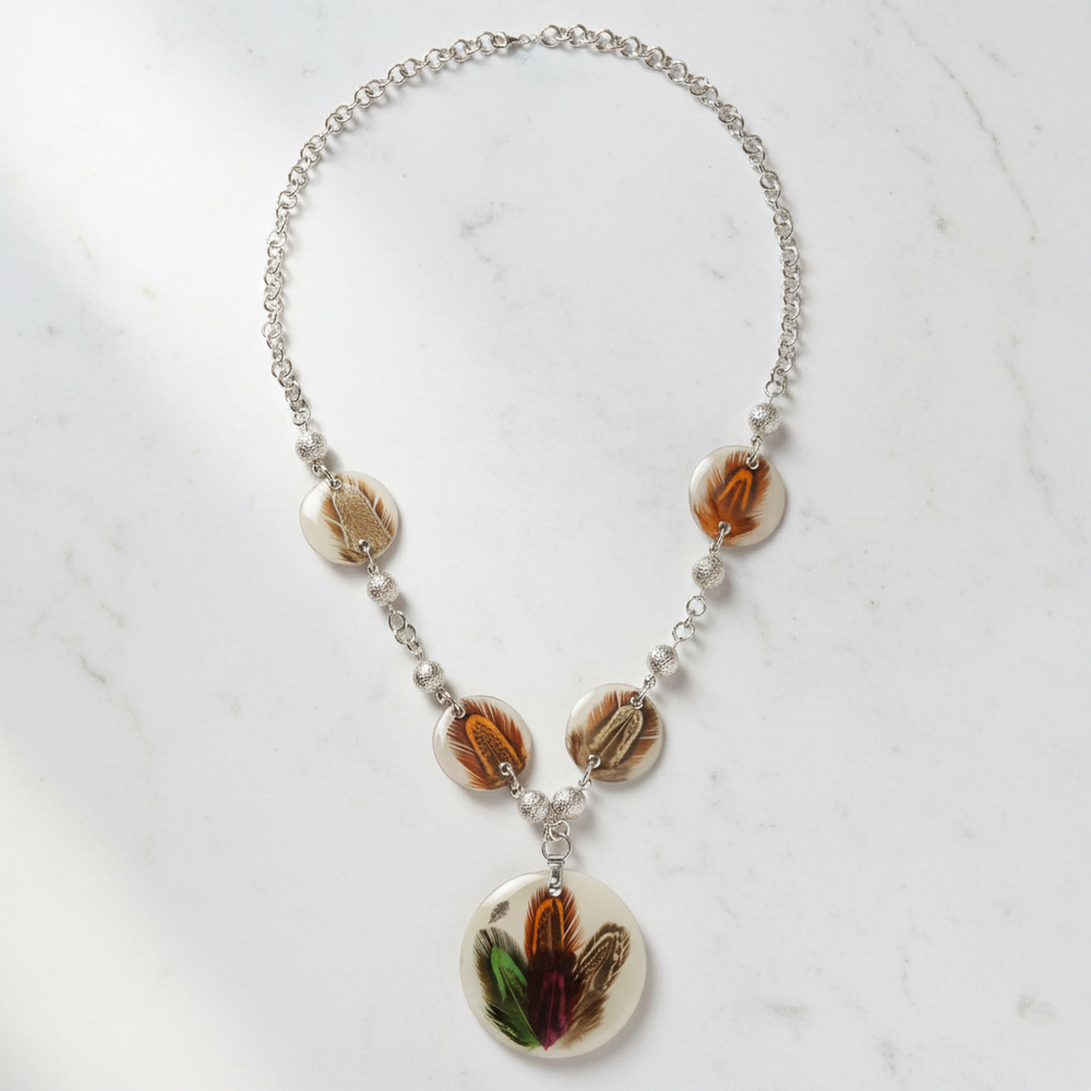 Piuma Necklace on Marble