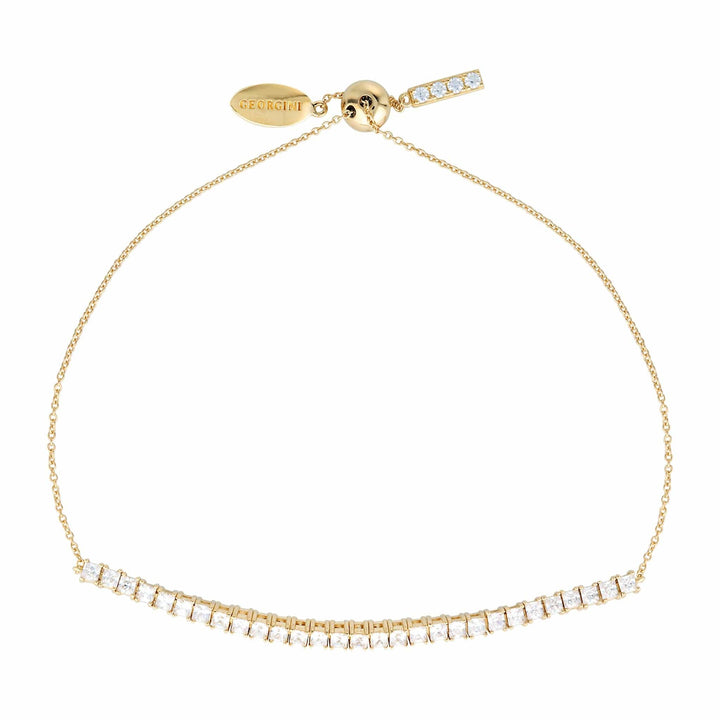 Georgini Bracelet Georgini Iconic Bridal Vera 2mm Bracelet Gold Adjustable Brand
